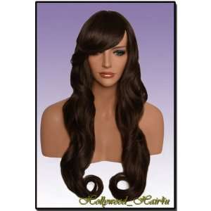  Hollywood_hair4u   Extra Long Curly #6B Warm Medium Brown 