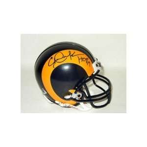 Eric Dickerson Autographed Los Angeles Rams Mini Football Helmet with 