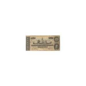    $20 1864 Confederate note, Richmond, VA, VG VF Toys & Games