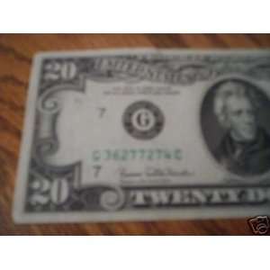  20$ 1969 C   FEDERAL RESERVE NOTE   BANK OF CHICAGO 