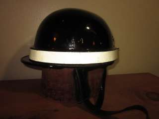 Vintage Scuotto Ind Napoli Italy police motorcycle helmet  