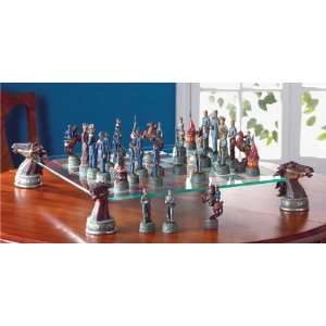  Large Civil War Chess Set: Toys & Games