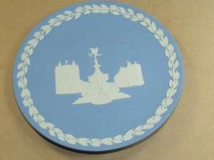 Vintage Wedgwood Blue Jasperware Plate Dish Christmas 1971 Piccadilly 
