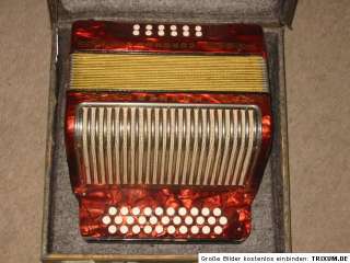 Used Hohner Corona II Diadonic button Accordian accordion GCF  
