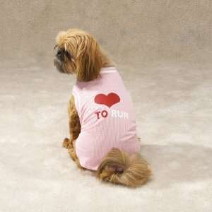   Casual Canine Love to Run Jersey   Pink   XX Small (XXS): Pet Supplies