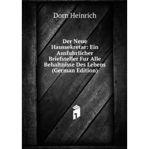   Des Lebens (German Edition) (9785876266439) Dorn Heinrich Books