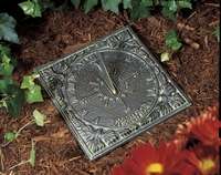 Weathered Bronze Sunny Hours Sundial  