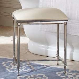  Williams Sonoma Home Nickel Plated Stool: Kitchen & Dining