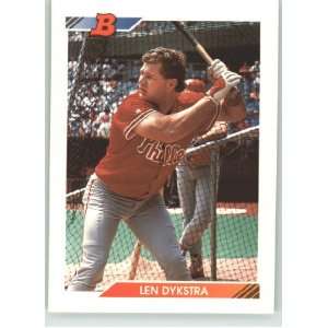  1992 Bowman #635 Lenny Dykstra   Philadelphia Phillies 