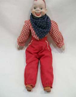 Howdy Doody Doll In Bright Red Outfit  