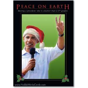  Funny Merry Christmas Card Peace On Earth Humor Greeting 
