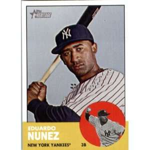  2012 Topps Heritage 420 Eduardo Nunez   New York Yankees 