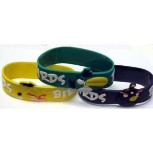  Angry Birds PVC Bracelet 3 Color Pack 