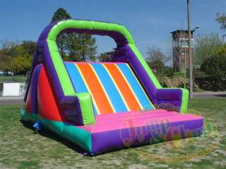 NEW INFLATABLE BIG DELUXE BEACH SLIDE & OBSTACLE COURSE  
