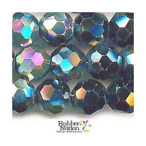  Crystal Faceted Glass Beads Rounds 12mm 28pc Half AB 