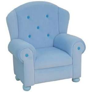 Light Blue Plush Kids Arm Chair