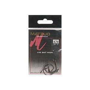  Matzuo America Live Bait Hook Black Nickle 4/0 5per bag 