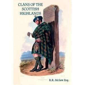  Clans of the Scottish Highlands   16x24 Giclee Fine Art 