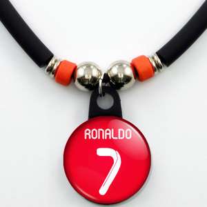 Cristiano Ronaldo #7 Real Madrid 2011 12 Red Jersey Necklace, NEW 