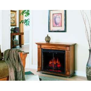   Amish Style Electric Fireplace in Antique Oak