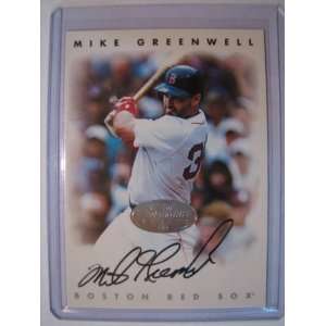  1996 Leaf Signature Mike Greenwell Red Sox Autograph 