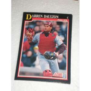  1991 Score # 246 Darren Daulton Philadelphia Phillie 