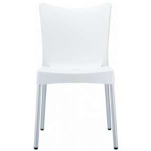   : Compamia Juliette Resin Dining Chair   White: Patio, Lawn & Garden