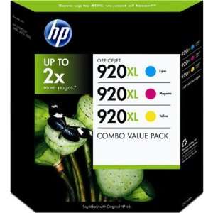  HP CN700BN 920XL Officejet Ink Cartridges, 3 Pk   Tricolor 