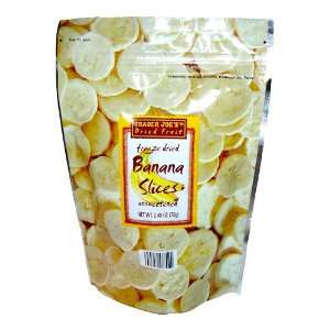 Trader Joes Freeze Dried Banana Slices Unsweetened 2.46oz  