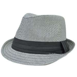   Pattern Black White Stetson Fedora Gangster Hat