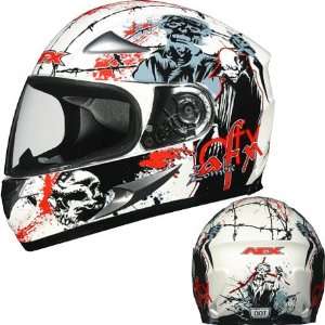  AFX FX 90 Zombie Full Face Helmet Large  White 