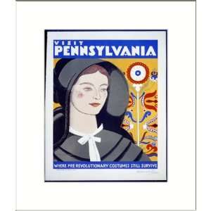  WPA Poster (M) Visit Pennsylvania Where pre revolutionary 
