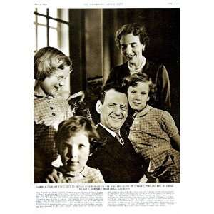  1951 KING QUEEN DENMARK DAUGHTERS VISIT BRITAIN ROYALTY 