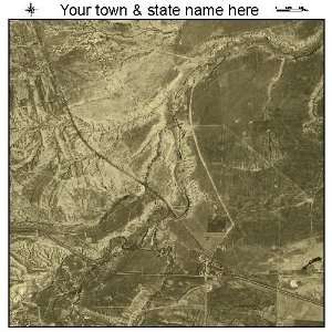  Aerial Photography Map of Powder River, Wyoming 2009 WY 
