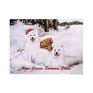  SammieClaus Samoyed Boxed Christmas Cards 