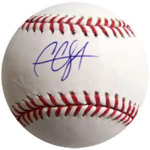 C.C Sabathia Autographed Baseball