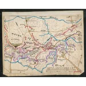   Map Plan of Battle of Spotsylvania Court House, Va.