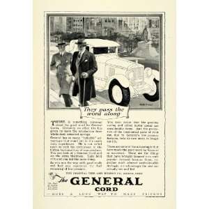  1926 Ad General Cord Tire Rubber Co Akron Ohio Automobile 