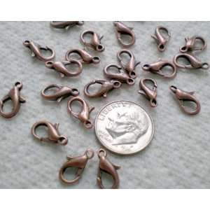  50pcs Antique Copper Lobster Claw Clasp 12mm ~Jewelry Findings 