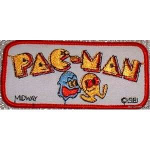  Classic PAC MAN Arcade Game 4 1/4 Embroidered PATCH 