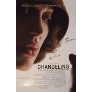  SIGNED CHANGELING MOVIE POSTER 