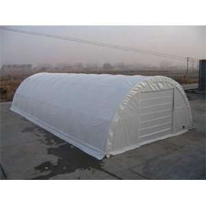   Shelters 65 x 30 Round Style Commercial Portable Building in White