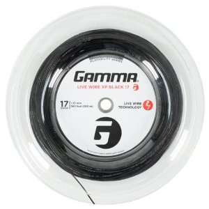 Gamma Live Wire XP Black 17G Tennis String Reel  Sports 