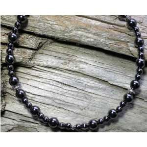  Silver Accent Magnetic Anklet 