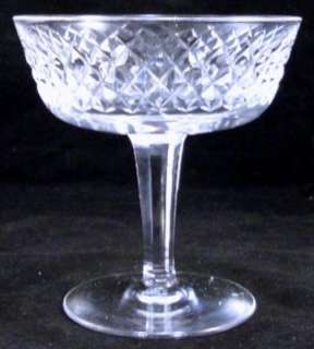 Set of 8 Waterford Crystal Alana Champagnes Sherberts Cross Hatch 