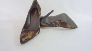 INC BEAUTY CAMO Camouflage Leather High Heel Pumps Womens Shoes Size 7 