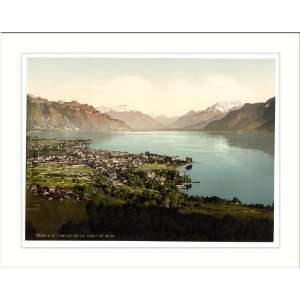  Vevey and Dent du Midi Geneva Lake Switzerland, c. 1890s 