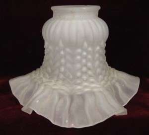 Lovely Design FROSTED GLASS LAMP SHADE No 2 Vintage (O)  