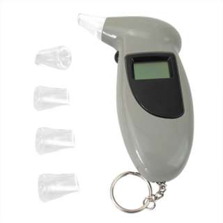 Digital Alcohol Analyzer Breathalyzer Tester Keychain  