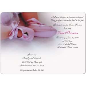  Rose Booties Magnet Large Baby Shower Invitations: Baby